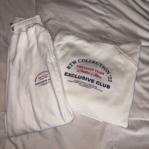 Boohoo White Sweatshirt with Graphic Print